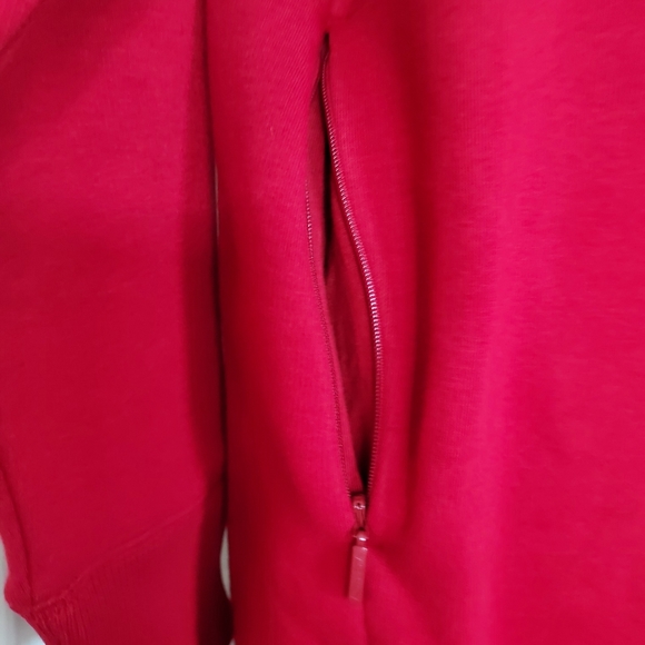 NWT Athleta Cozy Karma mock neck dress in fireengine red!  XS - Picture 10 of 13